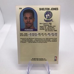 Shelton Jones 1989-90 Hoops Basketball #306 Minnesota Timberwolves