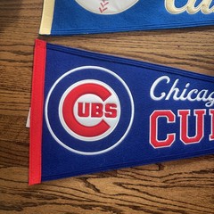 Lot Or 2Chicago Cubs Luxury Wool Blend Felt Pennant Winning Streak Sports MLB