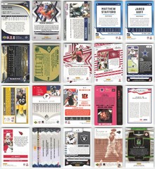 Starter Collection 1980s-Present HOF and Stars Lot of 100 NFL Football Cards