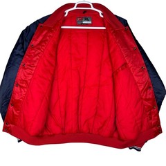 Vintage Nike Team Los Angeles Clippers Bomber Jacket Mens XL Red Blue NBA Satin