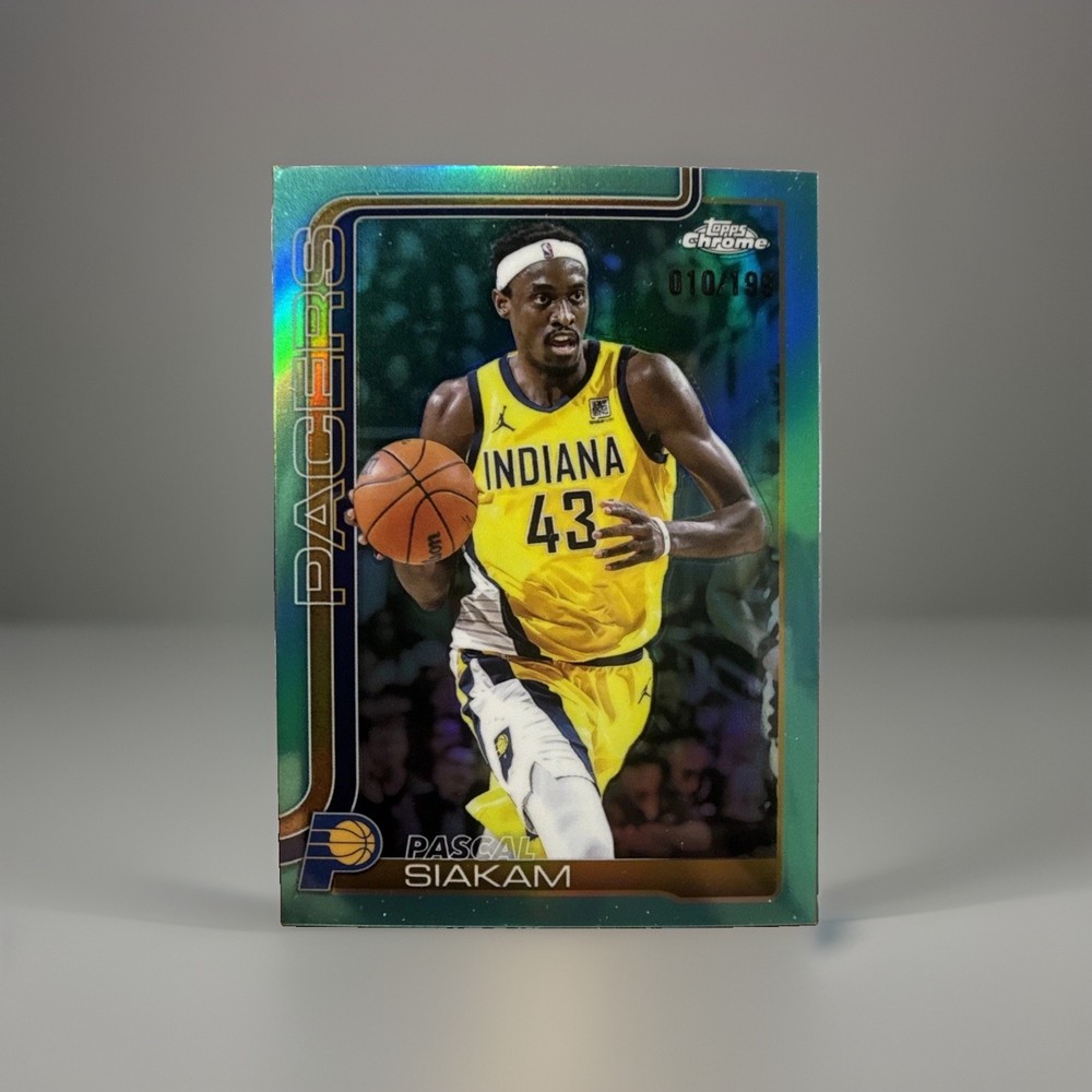 2025-26 Topps Chrome – Pascal Siakam #1 Aqua Refractor /199