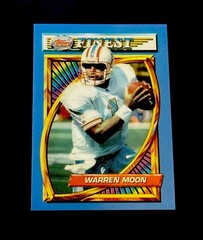 1994 Topps Finest Warren Moon #21 Football Card Houston Oilers