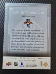 2015-16 SP Authentic Moments JAROMIR JAGR Florida Panthers 2000 Career Point 151