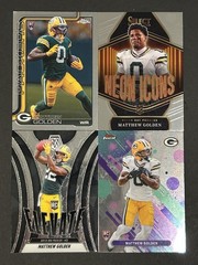 2025 Topps Chrome-Finest-Panini Rookie Matthew Golden (RC) Packers 4 Card Lot