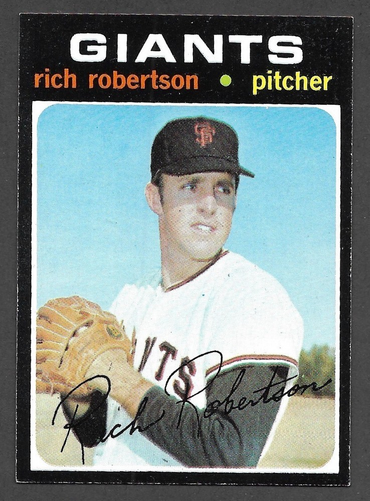 1971 Topps #443 Rich Robertson SAN FRANCISCO GIANTS Ex-Mint A