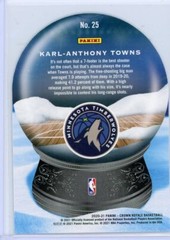 2020-21 Panini Crown Royale Basketball Sno Globe Purple #5 Karl-Anthony Towns