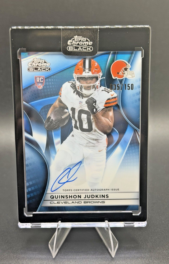 Quinshon Judkins Rookie 2025 Topps Chrome Black AUTO /150 Blue SEALED Browns