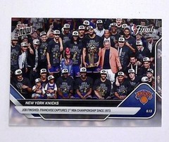 2025-26 Topps NOW NBA Finals #341 New York Knicks Team Championship