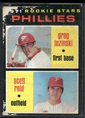 Phillies 1971 Rookie Stars (Greg Luzinski / Scott Reid) 1971 Topps Baseball #439