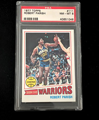 1977-78 TOPPS ROBERT PARISH RC #111 PSA 8