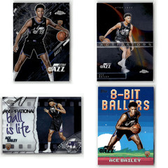 Ace Bailey Rookie Lot (4) Topps, Topps Chrome Ball is Life Activators Go Time