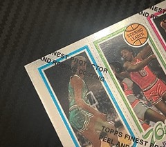 1996-97 Topps Finest Reprint #22 Larry Bird Julius Erving Magic Johnson Coating