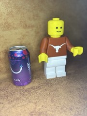 Texas Longhorns 8” LEGO Mini Figure Custom 3D Printed Any Team Any Logo Man Cave