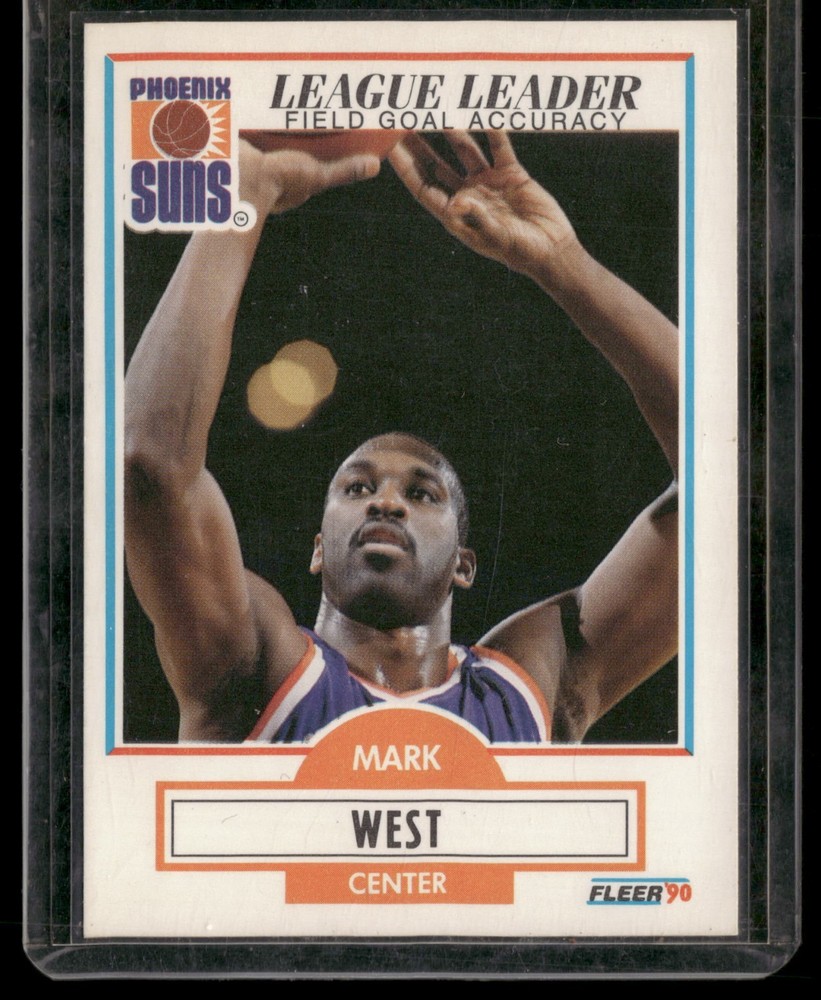 1990-91 Fleer – Mark West #153 PHOENIX SUNS FAST SHIPPING BUY 5 GET 5 FREE