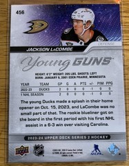 2023-24 Upper Deck Series 2 – Young Guns Jackson LaCombe #456 (RC)