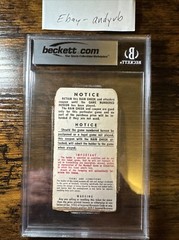 Pair Of 1951 World Series Game 2 Ticket Stubs BVG BGS 5 Mantle First Hit Injured