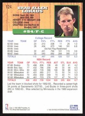1993-94 Hoops Fifth Anniversary Gold Brad Lohaus #124 Milwaukee Bucks