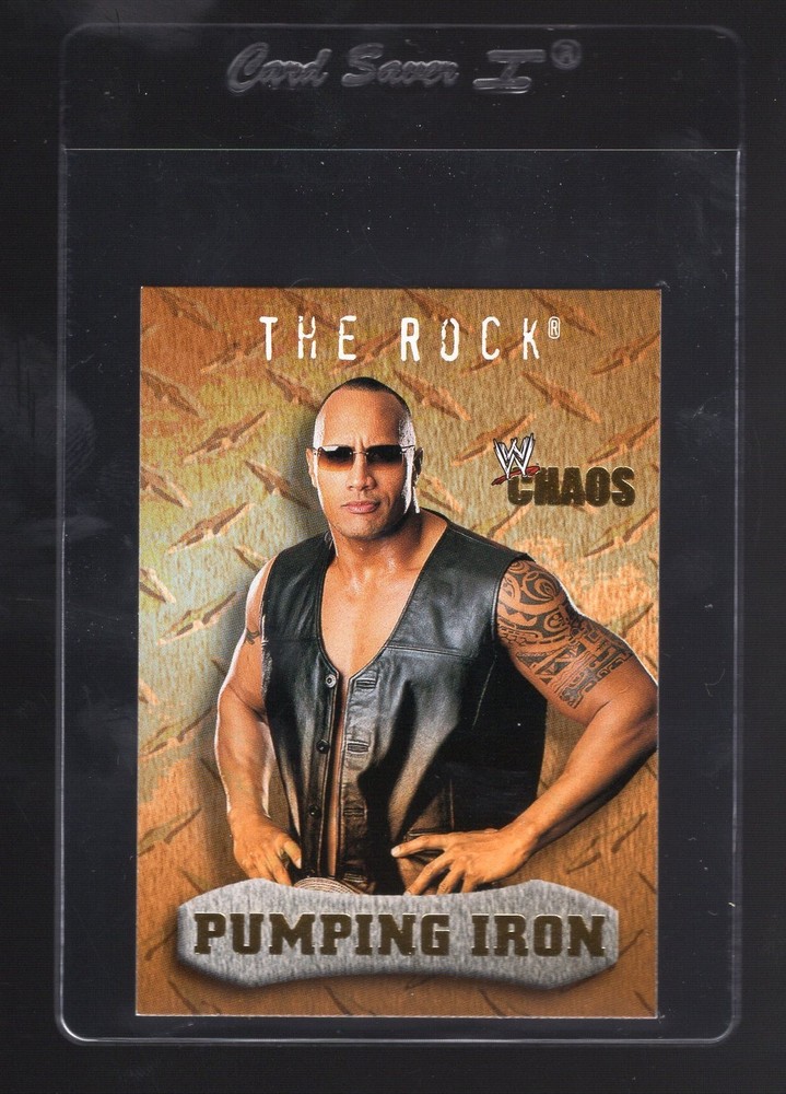 2004 Fleer WWE Chaos Pumping Iron #94 – The Rock – Dwayne Johnson