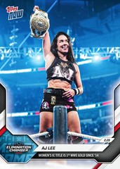 2026 Topps Now WWE #27 AJ Lee Elimination Chamber – QTY