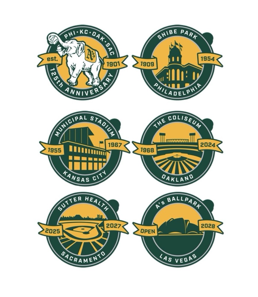 125th Anniversary Coin Set Sacramento Oakland Las Vegas A’s 8/12/2026 SGA