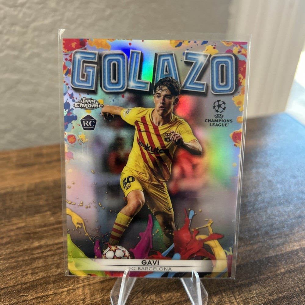 Gavi ROOKIE GOLAZO 2021-22 Topps Chrome UEFA Champions League UCL G-10 Refractor
