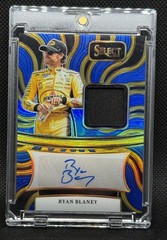 2025 Panini Select Racing Memorabilia Ryan Blaney Patch Auto /35 NASCAR Blue SP
