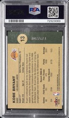 2001 FLEER PLATINUM ANNIVERSARY EDITION #13 KOBE BRYANT 179/201 PSA 9