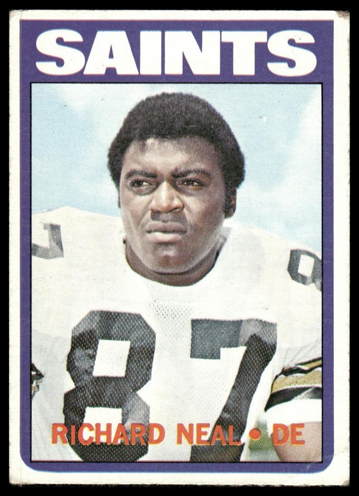 Richard Neal RC 1972 Topps #87 New Orleans Saints