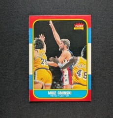 1986-87 Fleer Basketball Card Mike Gminski New Jersey Nets #38