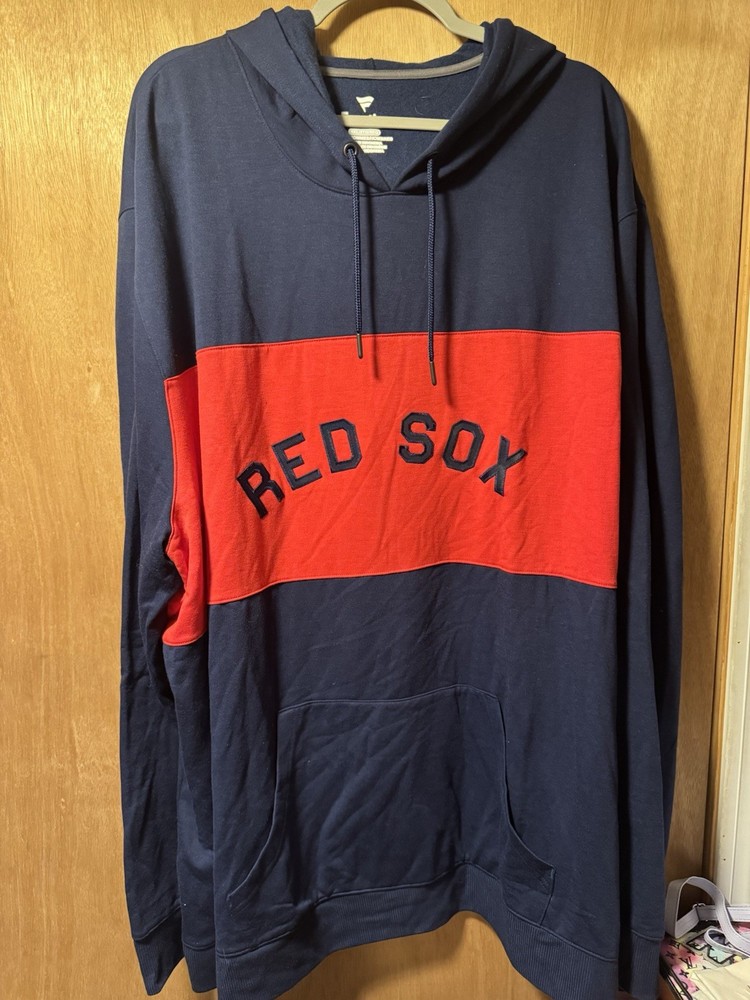 Brand New W.Tags, Mens 5xl Fanatics navy and red Boston Red Sox pullover hoodie
