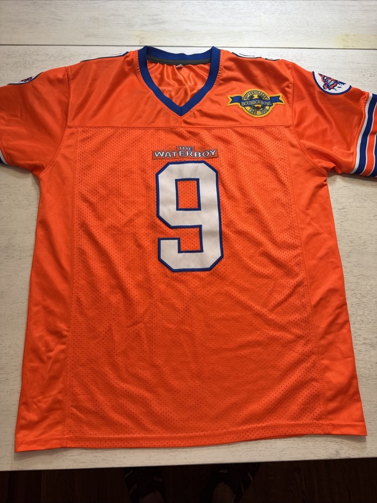 Bobby Boucher Water Boy Bourbon Bowl Mesh Football Jersey Adam Sandler Size M