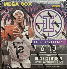 2019-2020 Panini NBA Illusions Mega Box Basketball Sapphire & Yellow Free Ship!