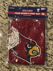Pro Specialties Group NCAA Louisville Cardinals Mens Chef Hat & Apron, One Size
