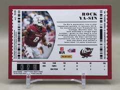 2019 Contenders Draft Picks #308 Rock Ya-Sin Rookie Auto – Temple Owls