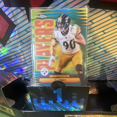 Topps 2025 Topps Chrome Power Players T.J. Watt Steelers #PP-39 Aqua /199