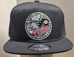 Philadelphia SPORTS FANS Flat bill Snapback Hat Black Phillies Eagles Hat/Cap