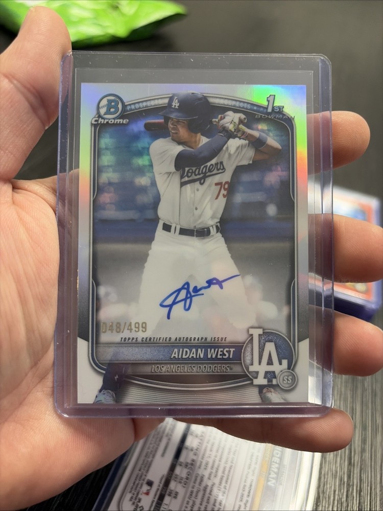 2025 Bowman Draft Aidan West #CPA-AWE 1st Bowman Auto /499