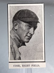 1908 Ty Cobb Original Prints Sourced From Leslie’s Weekly Magazine Lot of 2