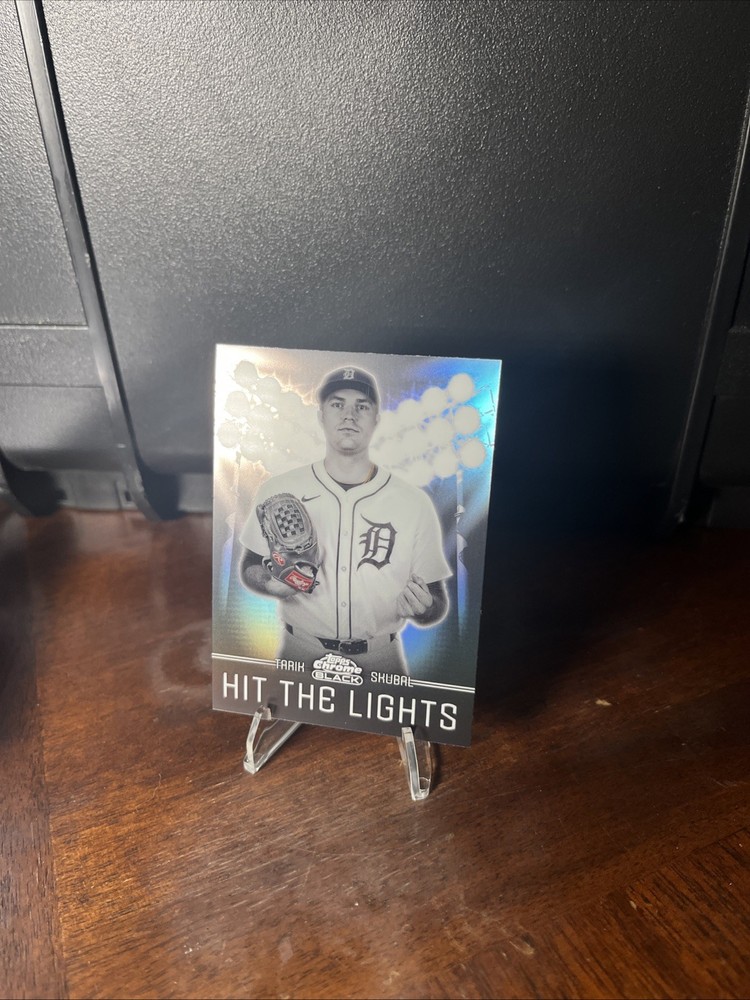 2025 Topps Chrome Black CASE HIT Tarik Skubal Hit The Lights Detroit Tigers SSP