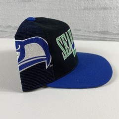 Seattle Seahawks Hat Sports Specialties Black Laser Shadow Baseball Cap Vintage