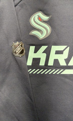 Seattle Kraken NHL Fanatics Authentic Pro Gray Hoodie Mens Large Hooded Pullover