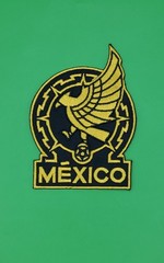 Seleccion Mexicana Gold Futbol Mexico Soccer Embroidered Iron-on Patch – 3.75&Prime;