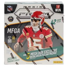 2025 Panini Prizm Football Trading Card Factory Sealed Mega Box