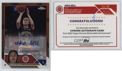 2023 Topps Chrome McDonald&rsquo;s All American 21/25 Sofia Bell #CA-SB Auto 1bj7