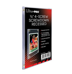 (12 Count) Ultra Pro 4-Screw Screwdown Recessed Trading Card Holders Standard