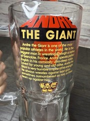 Vintage 1985 Andre The Giant WWF Titan Sports Glass Beer Mug Wrestling