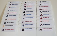 (30) Sports Card Dividers With 30 FREE MLB Team Logo Labels