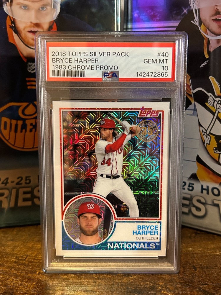 BRYCE HARPER 2018 TOPPS SILVER PACK 1983 TOPPS BASEBALL #40 PSA 10 GEM MINT