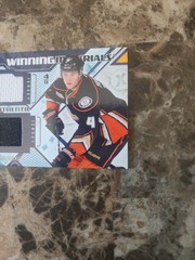 2013-14 NHL SPX Cam Fowler Winning Materials Dual Jersey Card #WM-CF