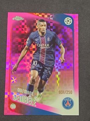 2026 Topps Chrome UCC – Ousmane Dembele #3 Pink X-Fractor /250 – PSG